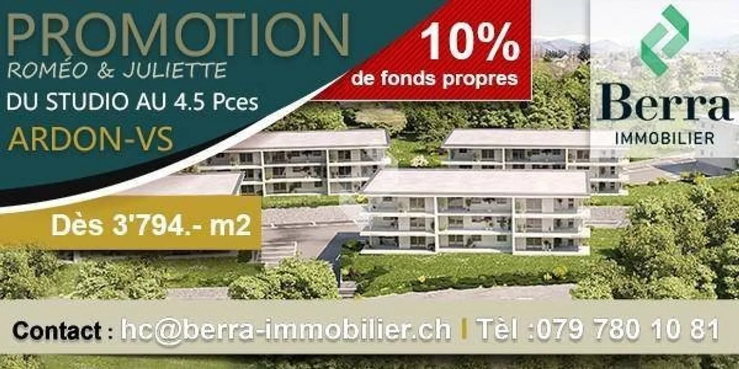 Nuovo: appartamento nuovo di 4.5 locali ad Ardon (10% di capitale proprio) - Foto 2 di 10