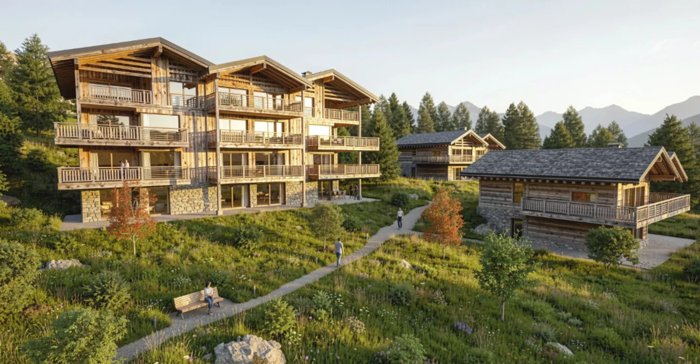 Luxuriöse Gartenwohnung in Crans-Montana - Foto 1 von 11