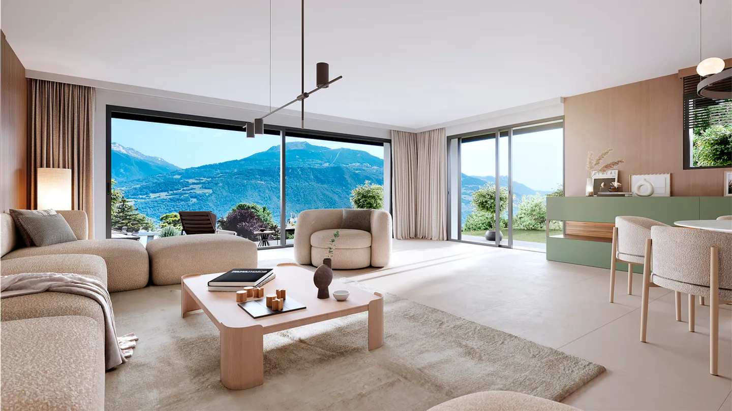 SPLENDIDE VILLA KONTEMPORÄR 5.5 RÄUME IN PLAN-CONTHEY - Foto 1 von 4