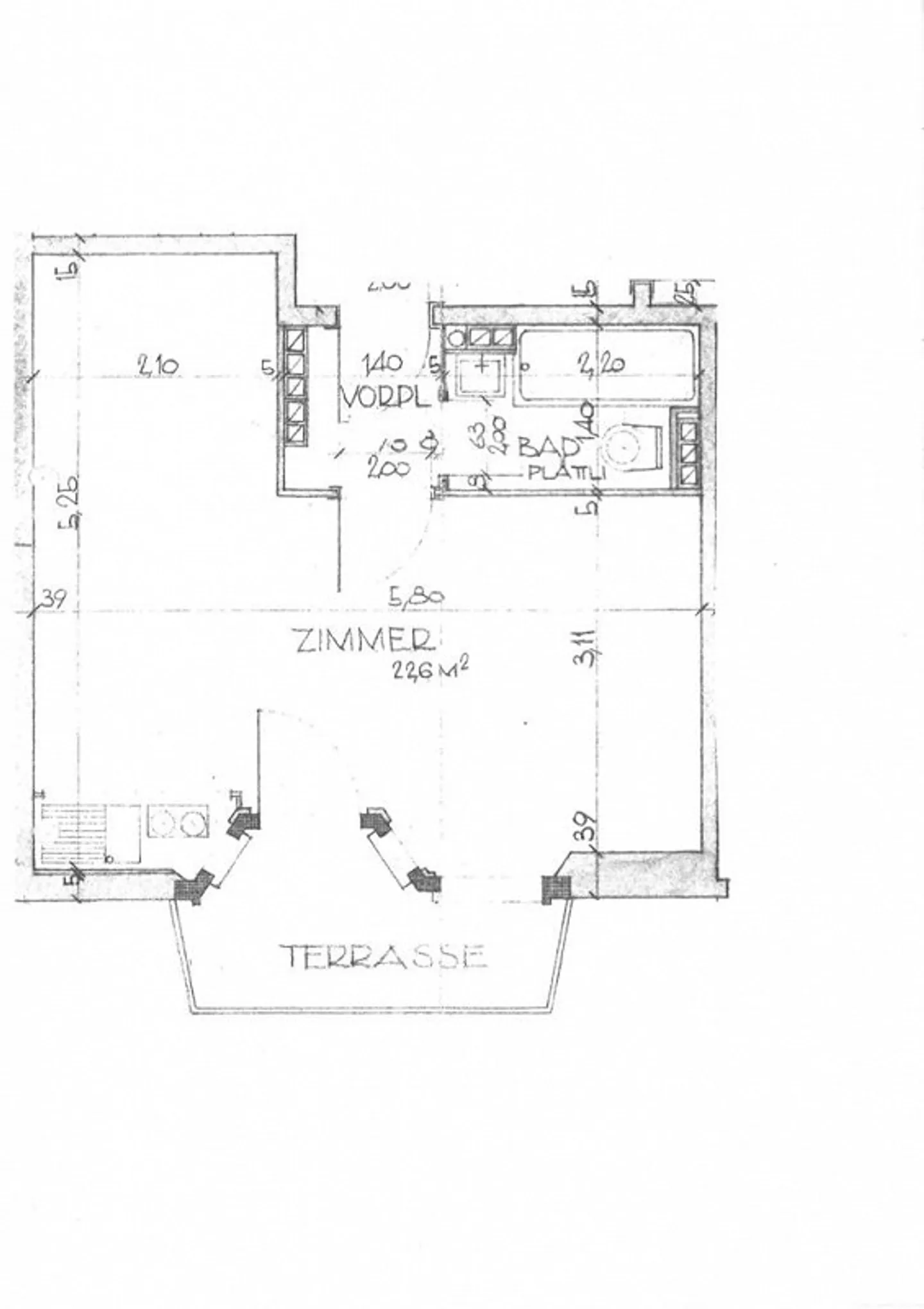 1-room apartment near Schützenmattpark for rent - Photo 2 of 2