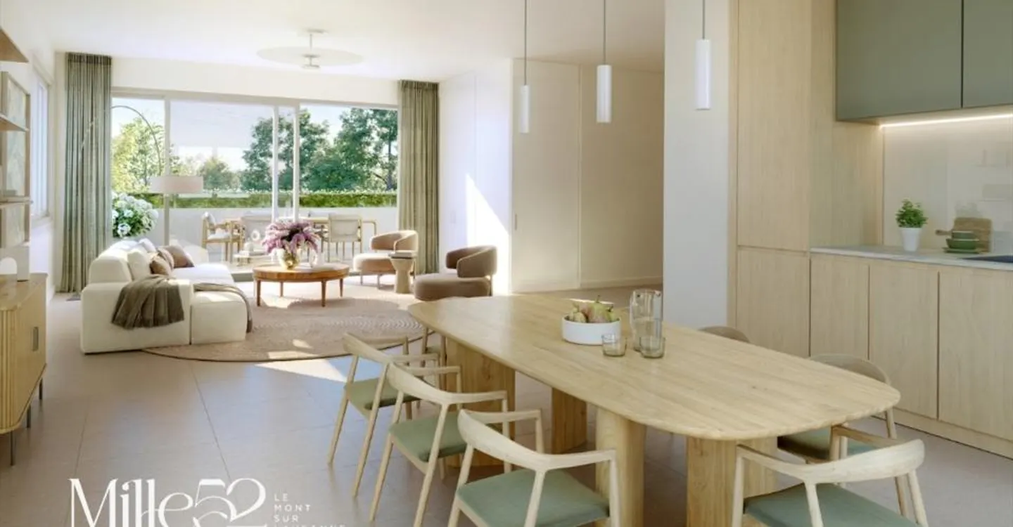 Mille52 - Lot B1-101 - 3,5-Zimmer-Wohnung mit Balkon im 1. Stock - Foto 5 von 13