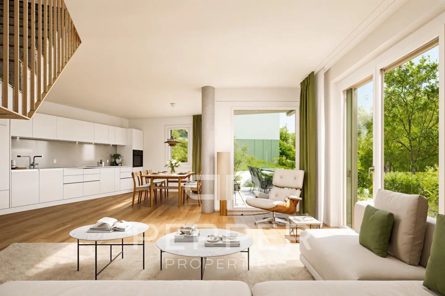 Maison contiguë 5.5 pièces - Photo 2 sur 9