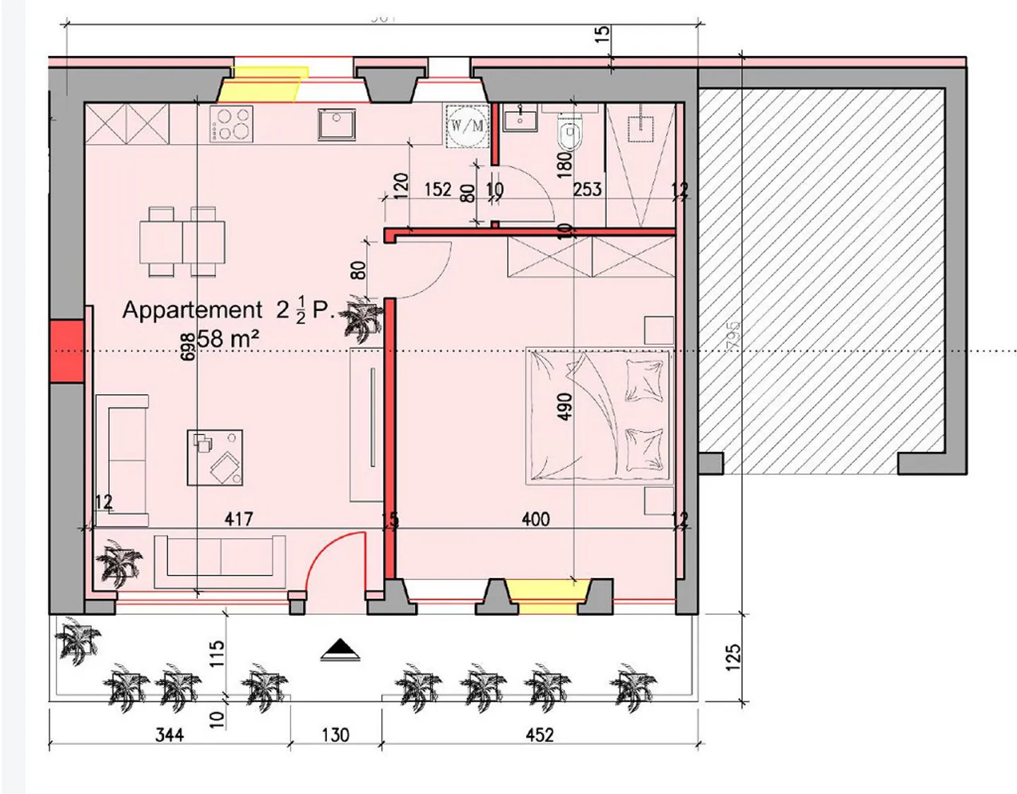 Vente sur plans – Magnifique 2,5 pièces entièrement rénové - Photo 1 sur 6