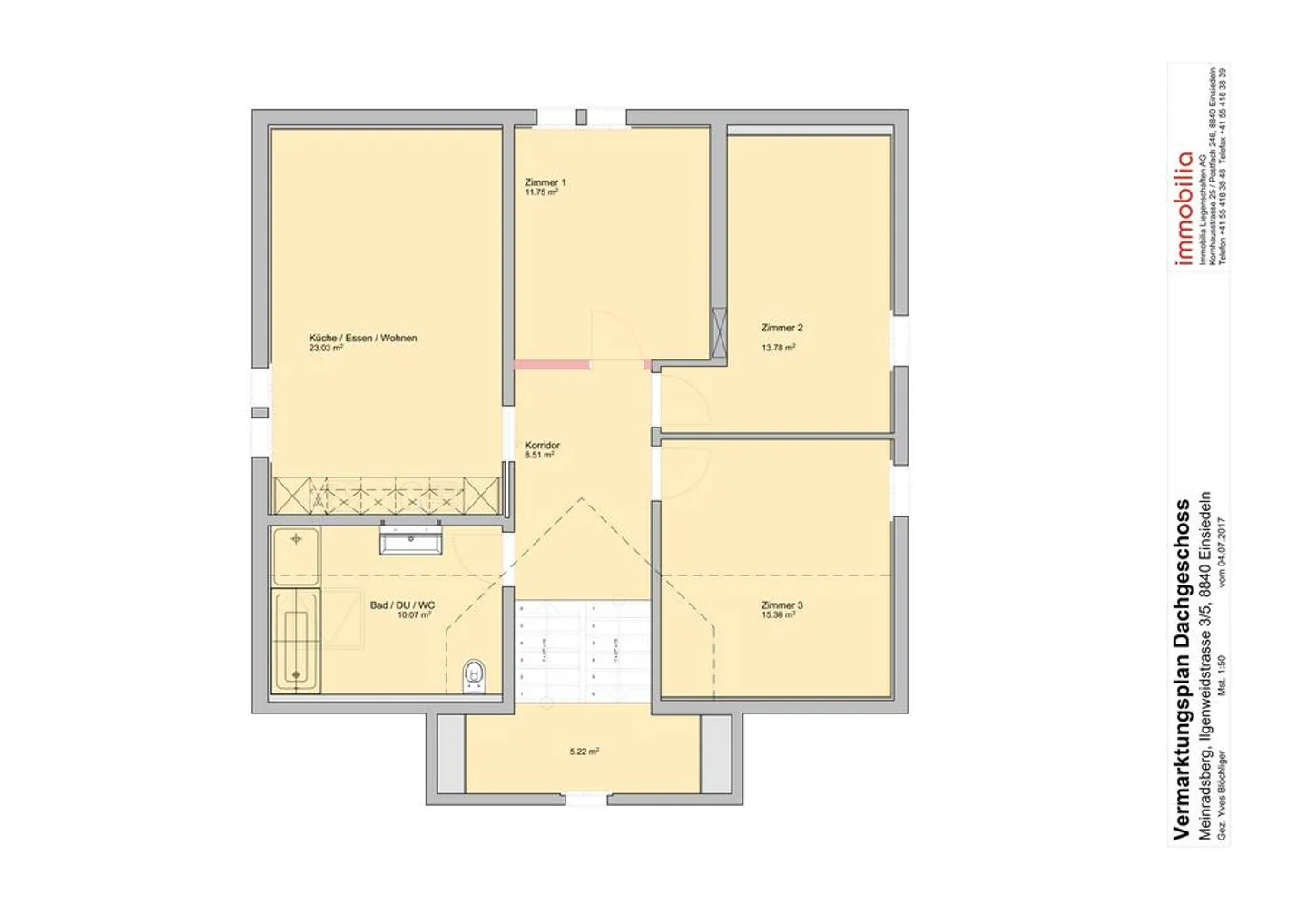 Appartamento attico di 4 camere da letto in affitto - Foto 12 di 12