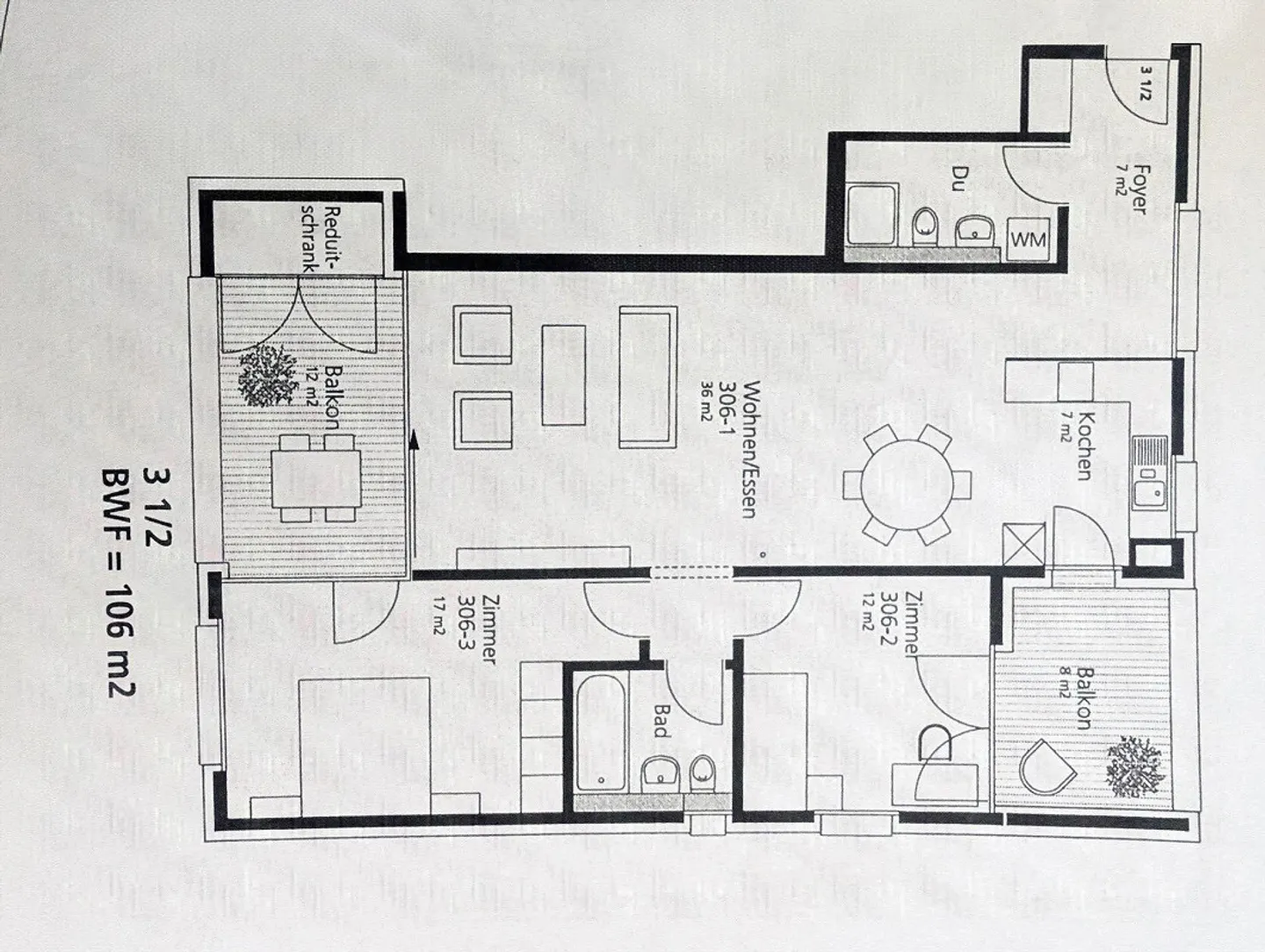 Grosszügige 3.5 Zimmer Wohnung - Foto 7 von 7
