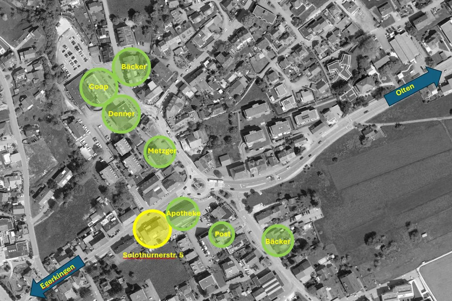 Charmante 3.5-Zimmer-Dachwohnung in Hägendorf - Foto 9 von 9
