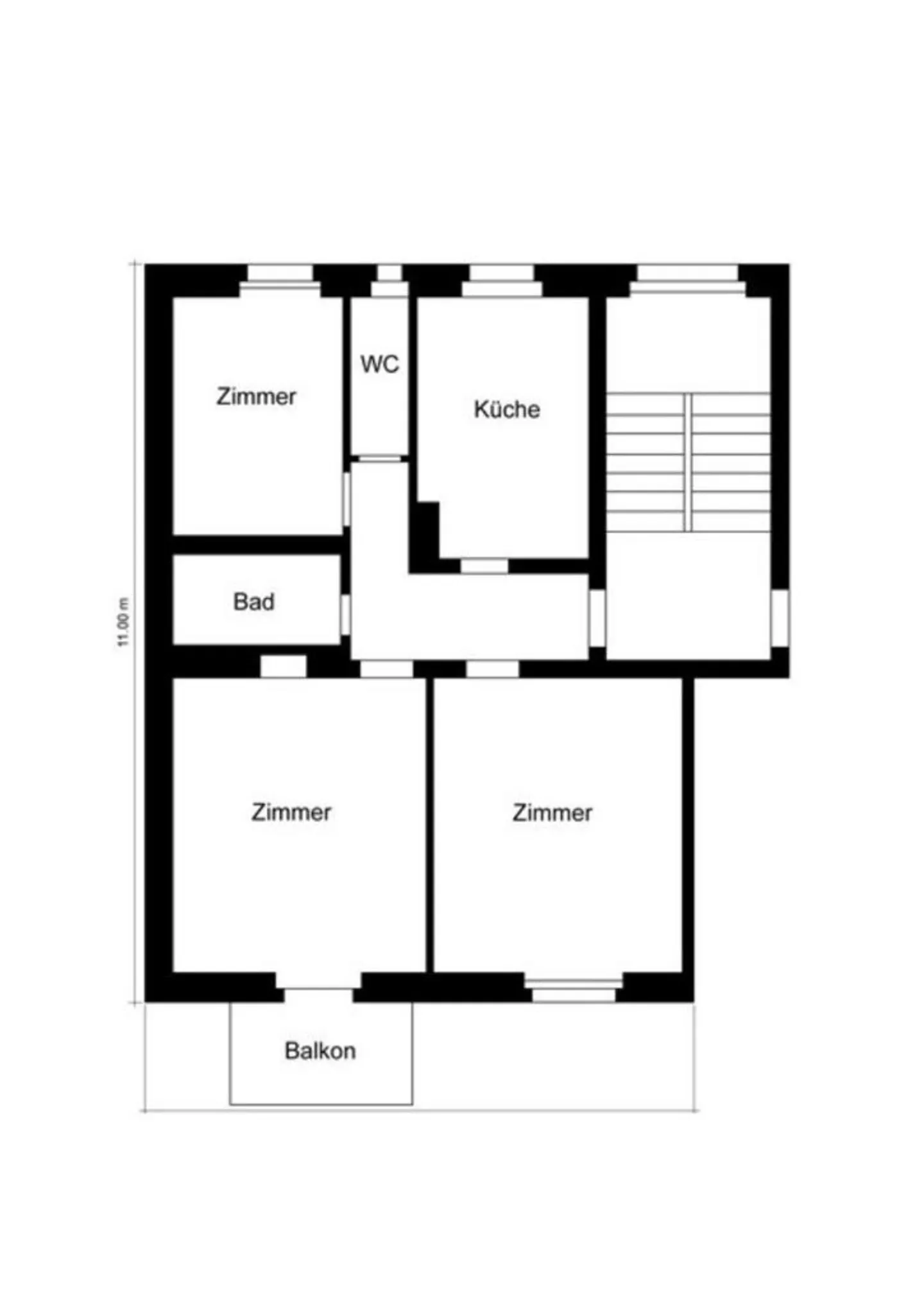 Appartement dans un immeuble ancien dans le quartier tendance de Wipkingen - Photo 2 sur 7