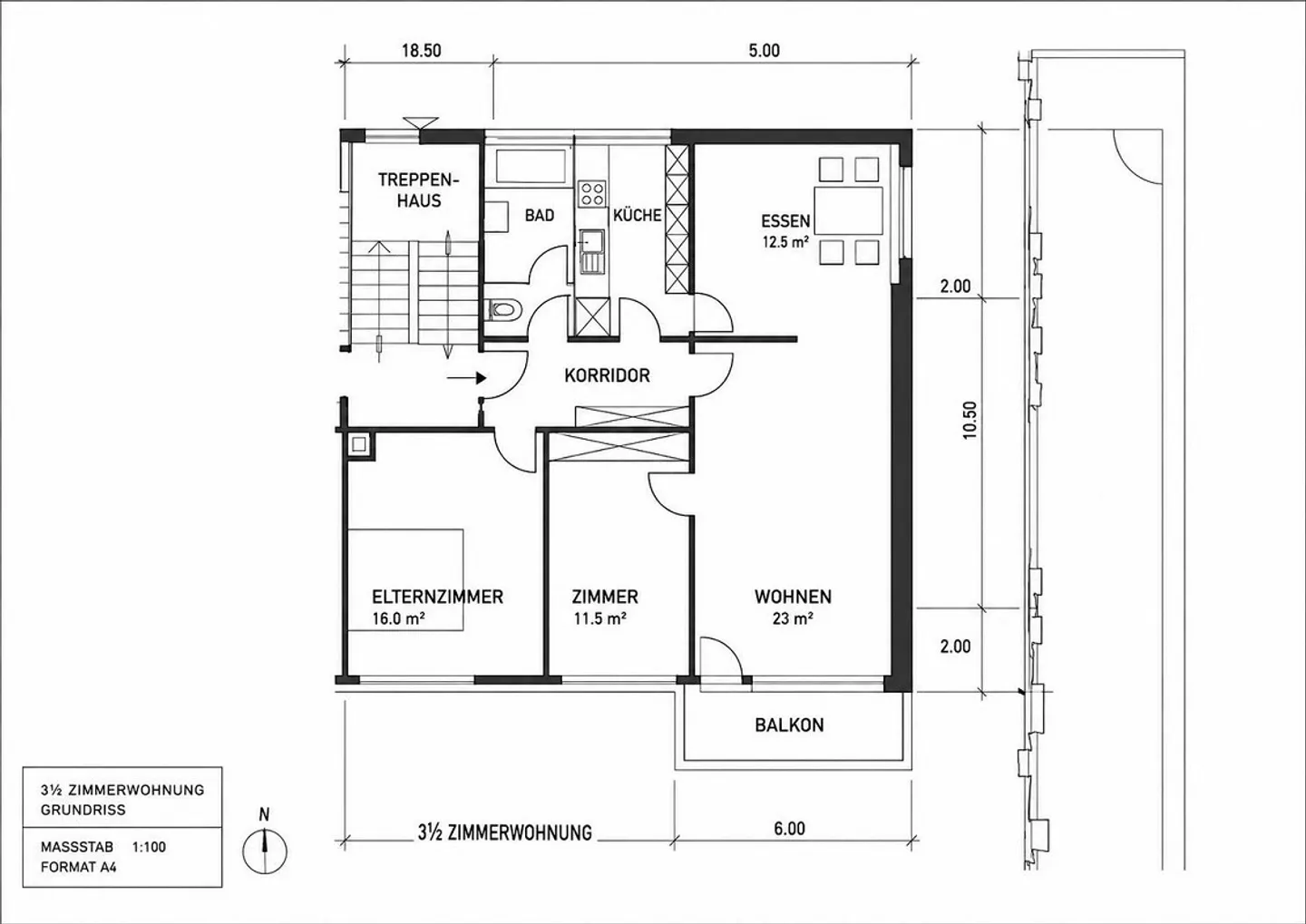 3.5 Room Apartment - Photo 13 of 13
