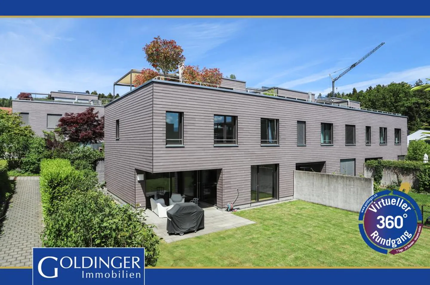 Modern Corner Single-Family House with West Garden, Roof Terrace and... - Photo 1 of 8