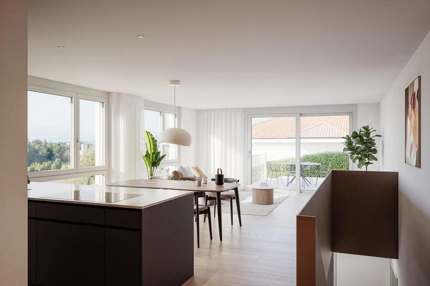 Exclusive new 3.5-room apartment in the best hillside location in Widen - Photo 1 of 8