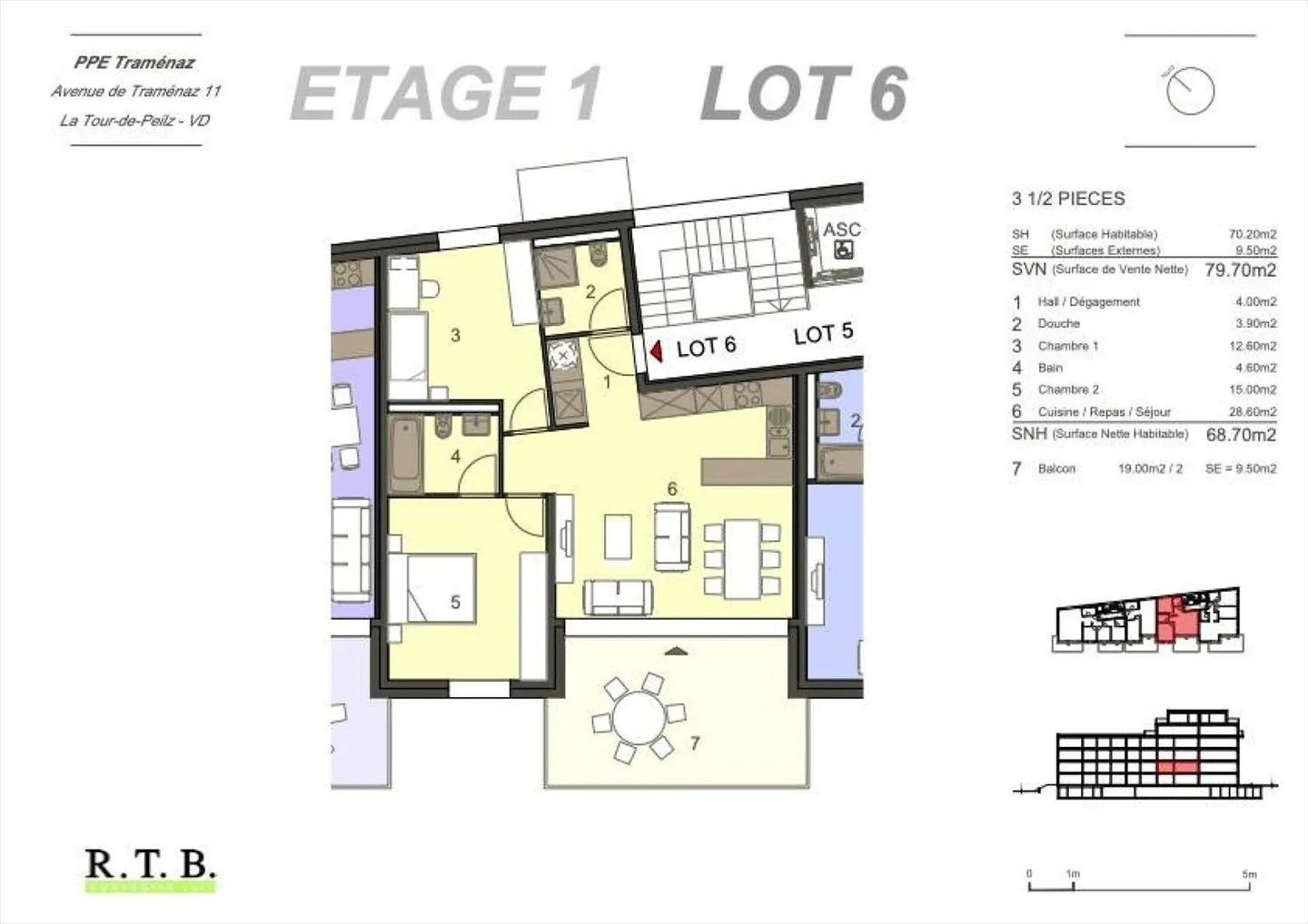 3.5-room apartment in La Tour-de-Peilz - Photo 11 of 13