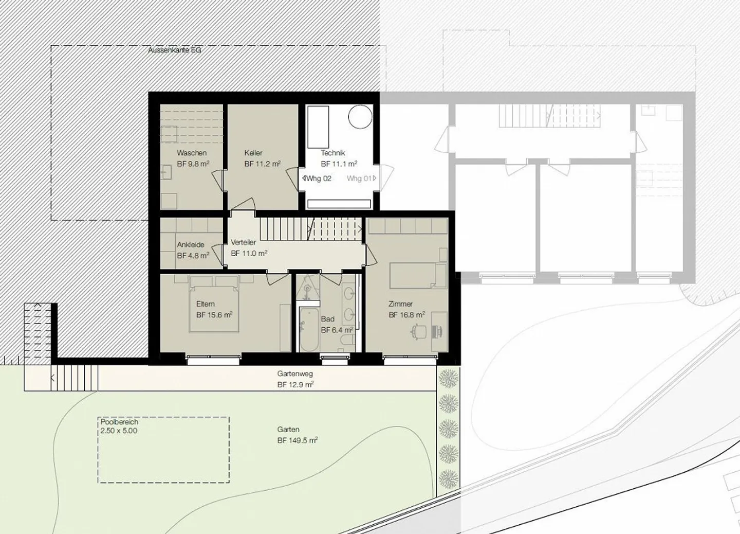 Exclusive new 3.5-room apartment in the best hillside location in Widen - Photo 7 of 8