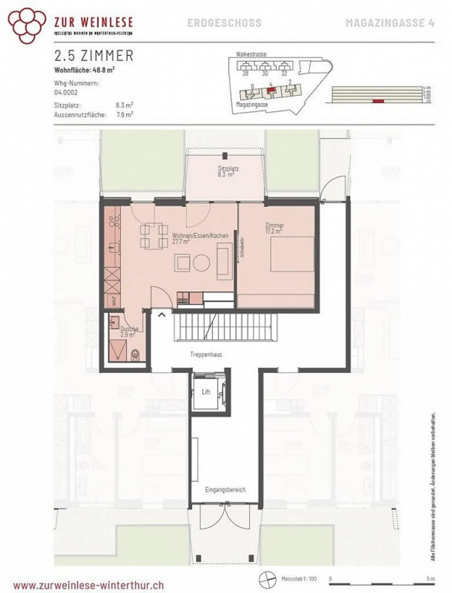 Charmante Wohnung in Veltheim - Foto 7 von 8