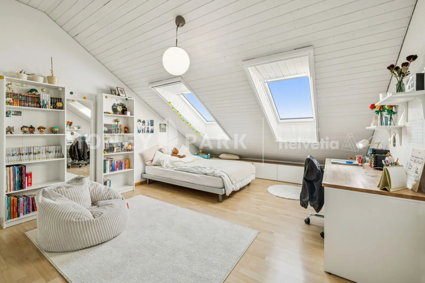 Villa familiale rénovée avec vue panoramique sur le lac et les Alpes - Photo 9 sur 15