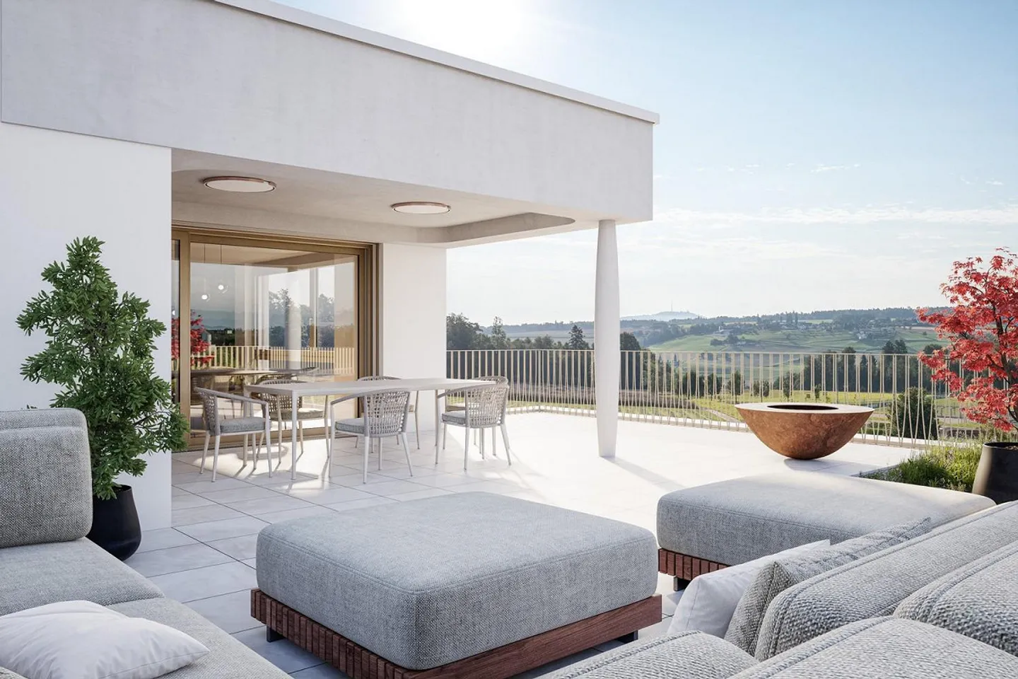 Exclusive new 4.5-room penthouse apartment in the best hillside location in Widen - Photo 1 of 9