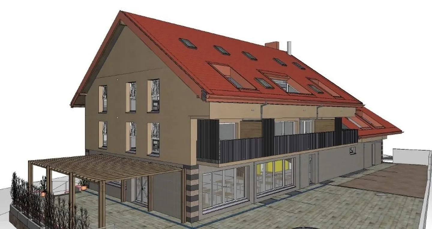 Wunderschöne 4,5-Zimmer-Wohnung im Zentrum von Etagnières - Foto 2 von 8