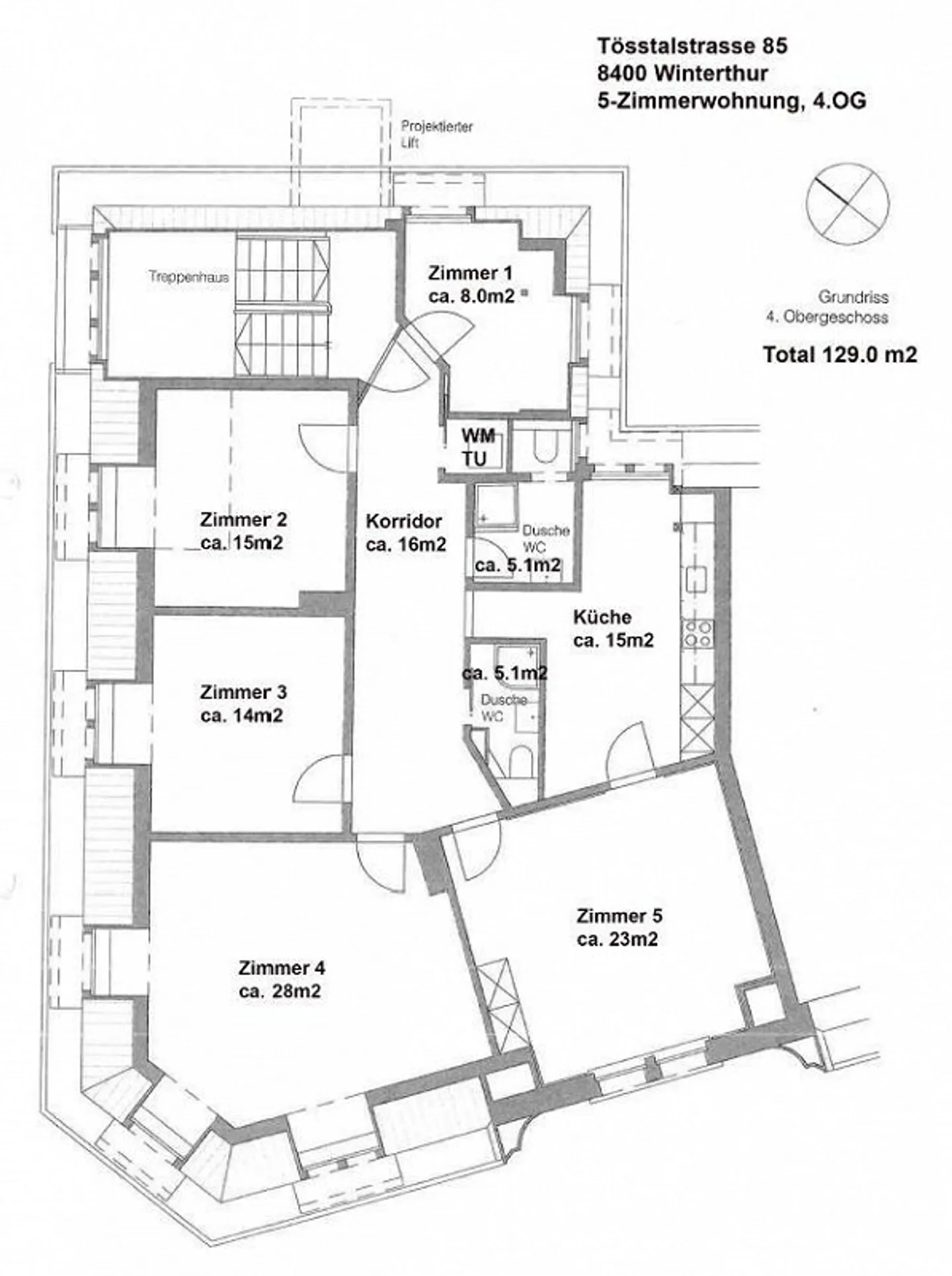 5.0-Zimmer-Wohnung in Winterthur - Foto 12 von 12