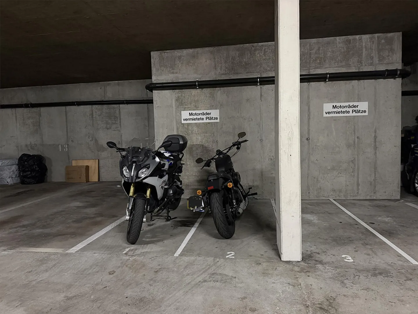 Tiefgaragenparkplatz Motorrad an der Klybeckstrasse 79, Basel mieten - Foto 2 di 7