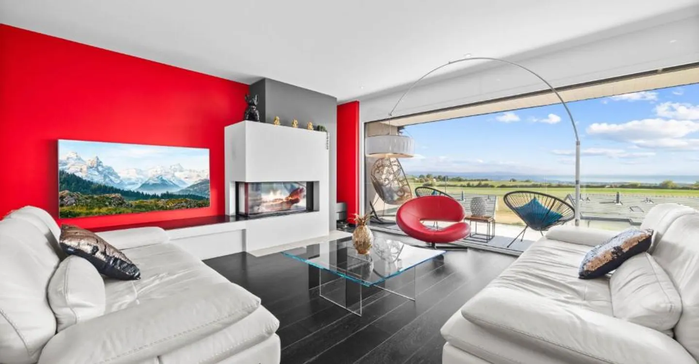 Villa contemporaine avec vue panoramique sur le Léman et les Alpes - Photo 1 of 13