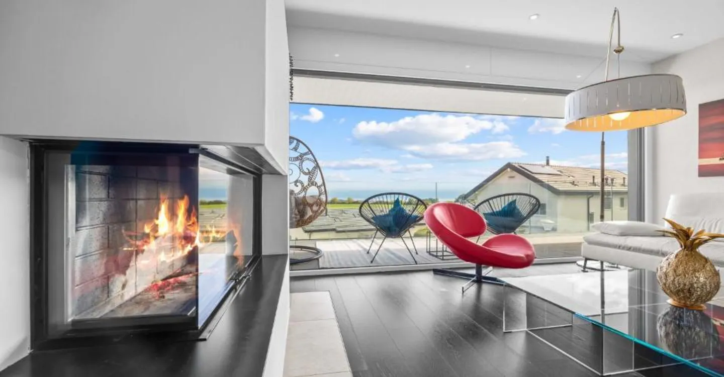 Villa contemporaine avec vue panoramique sur le Léman et les Alpes - Photo 5 of 13