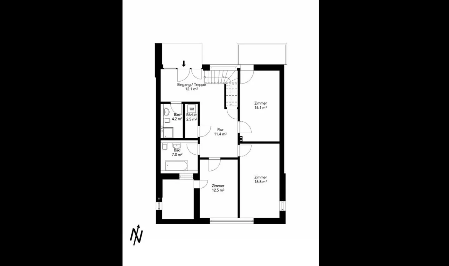 Vie urbaine sur deux niveaux – Spacieux appartement en attique en duplex - Photo 12 sur 13