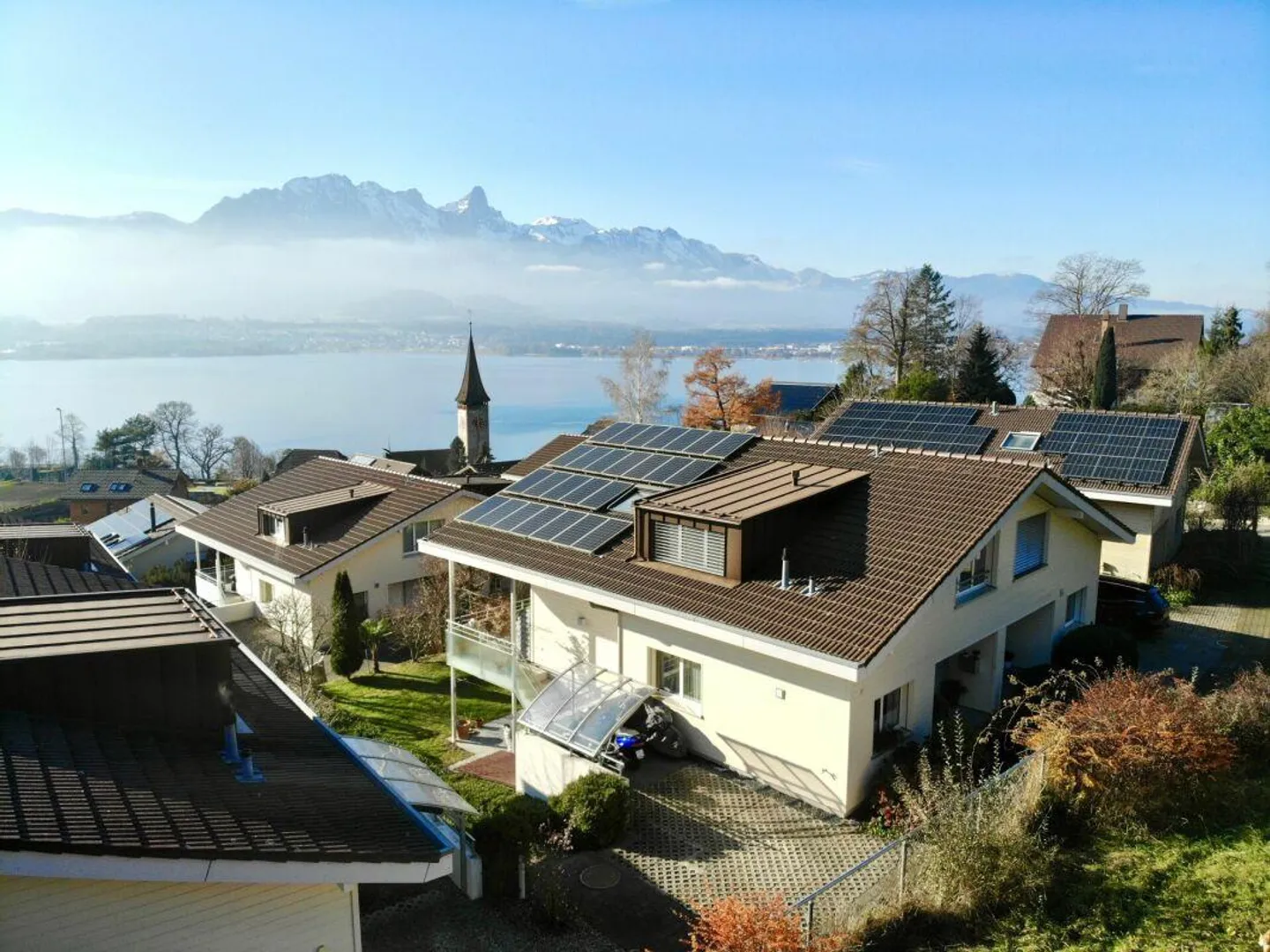 Casa bifamiliare moderna e soleggiata di 5,5 stanze a Oberhofen - Foto 15 di 15