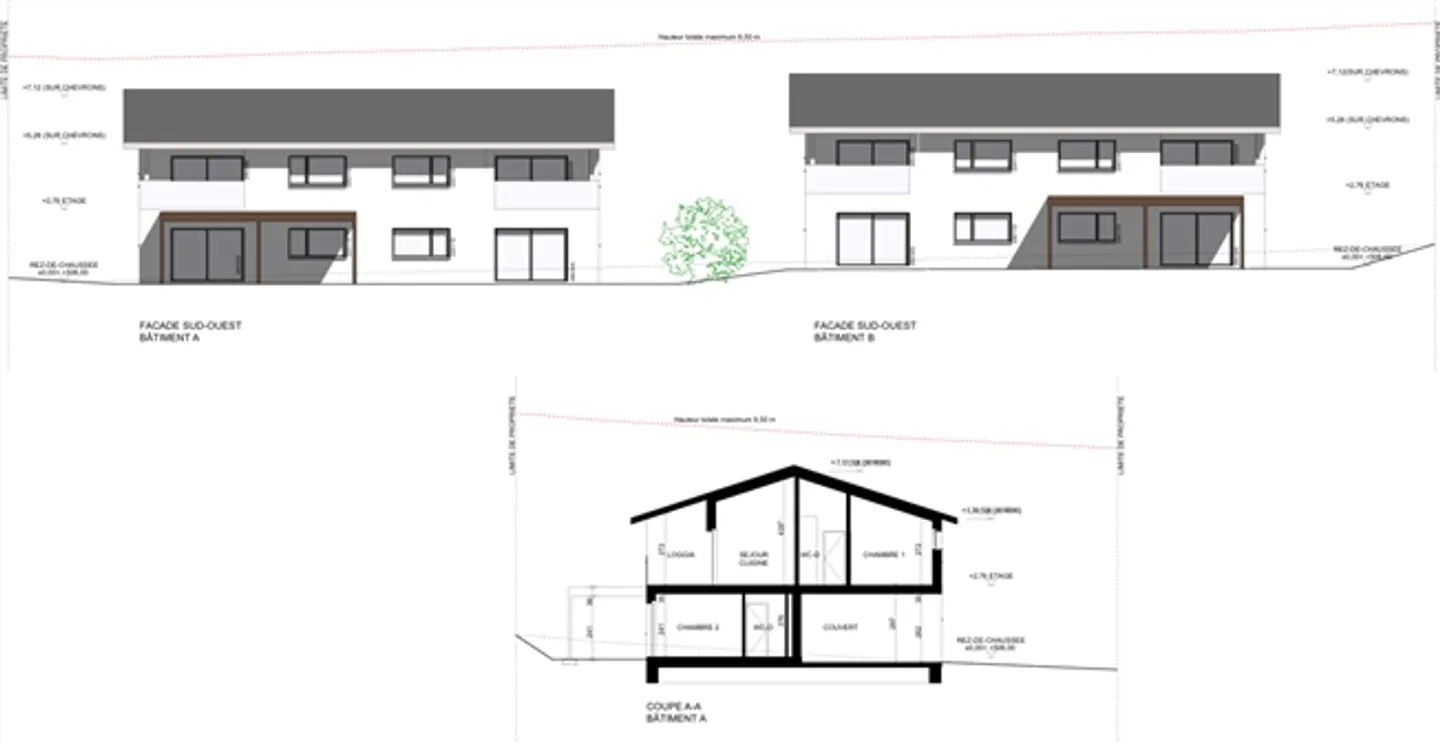 Terrain avec 6 nouveaux appartements à Vesin - Photo 7 sur 7