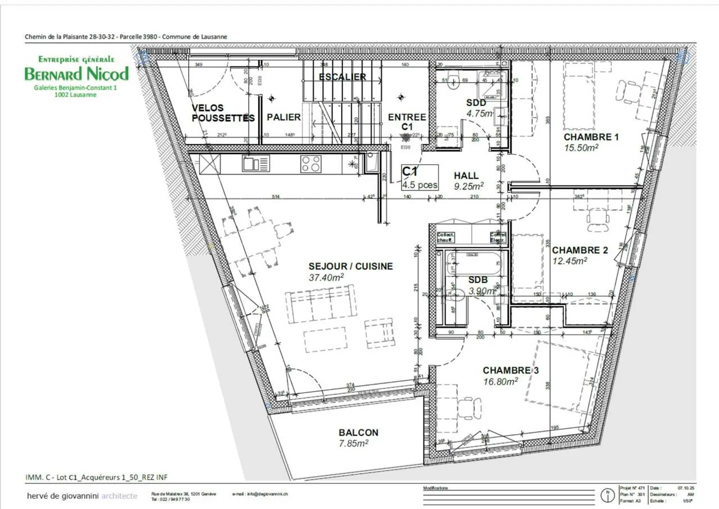 Nuova residenza a Chailly - Appartamento di 4,5 locali con balcone sud - Foto 4 di 5