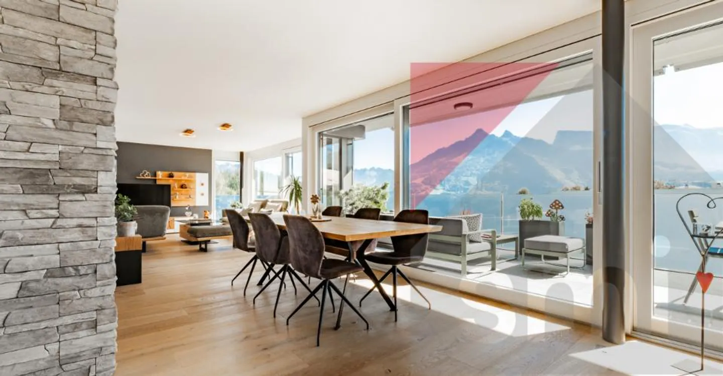Superb penthouse of 157m2 at Pâquier 75m2 terrace - breathtaking view - Photo 2 of 12