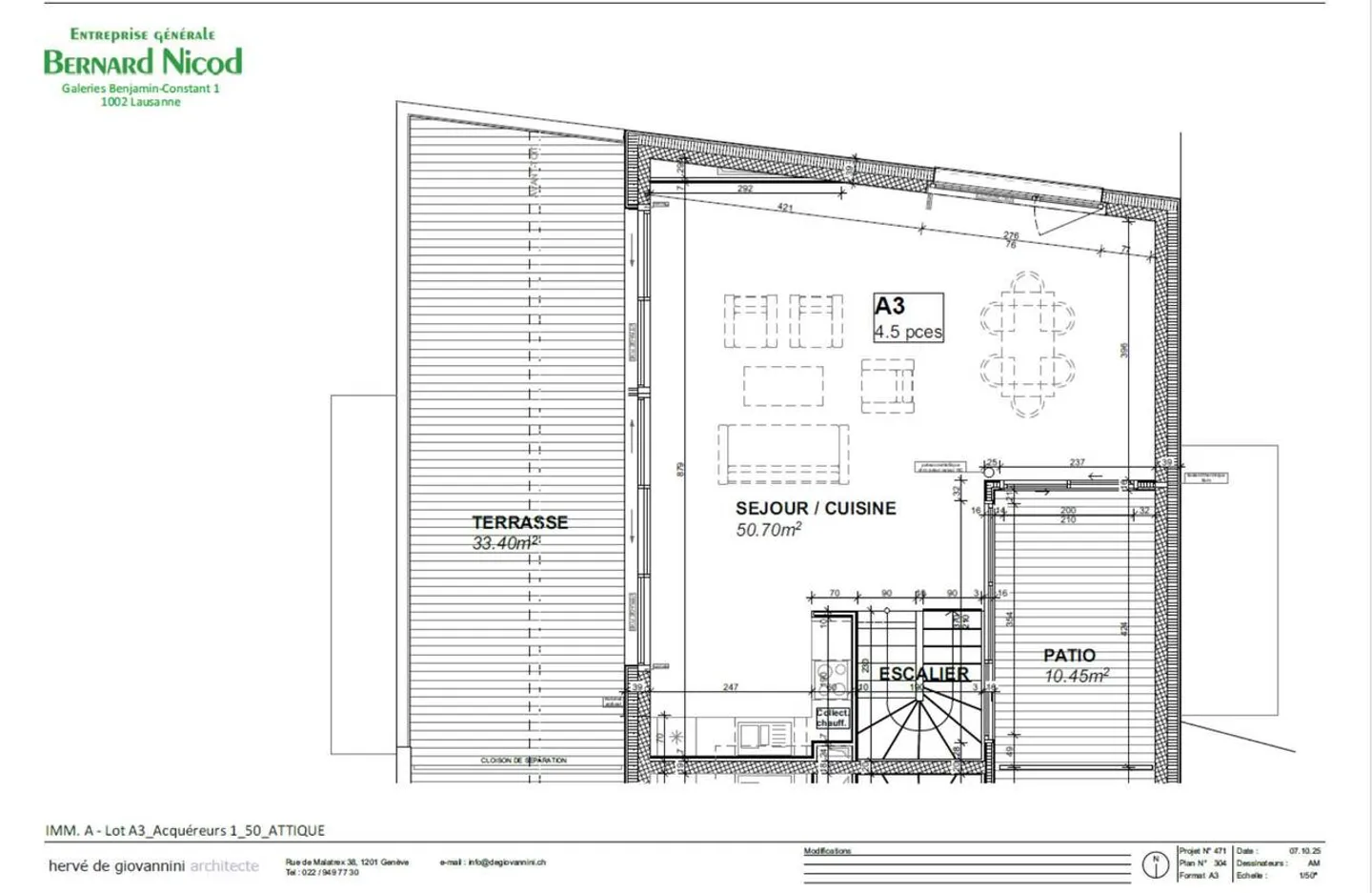 Nouvelle Résidence à Chailly - Penthouse de 4,5 pièces avec terrasse de 33 m² - Photo 5 sur 7