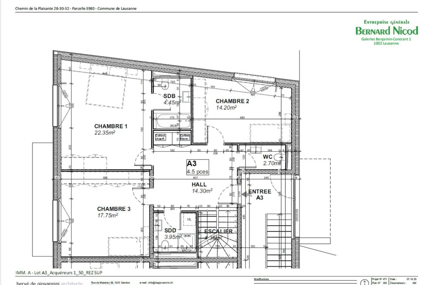 Nouvelle Résidence à Chailly - Penthouse de 4,5 pièces avec terrasse de 33 m² - Photo 6 sur 7