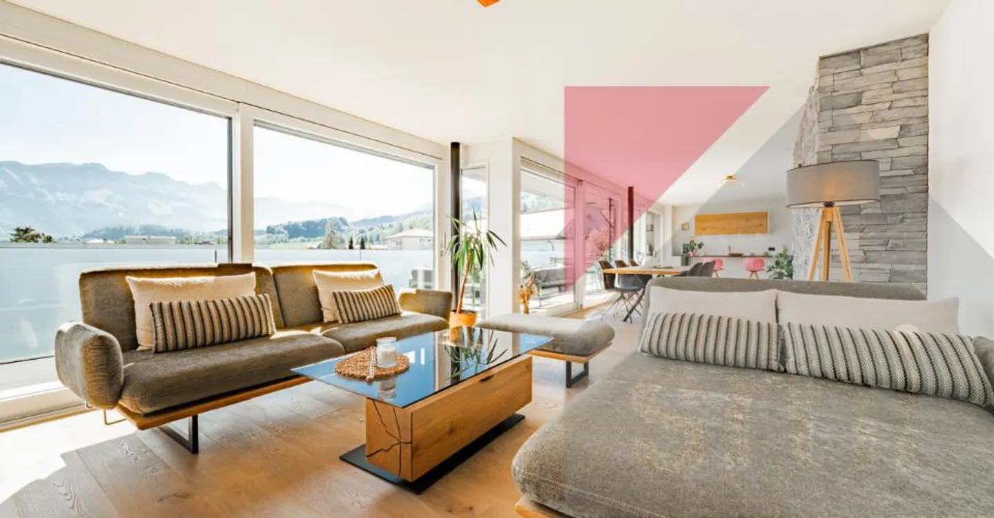 Superb penthouse of 157m2 at Pâquier 75m2 terrace - breathtaking view - Photo 6 of 12