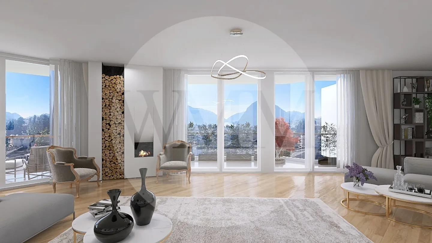 Penthouse avec Terrasse et Vue sur le Lac - Photo 1 sur 13