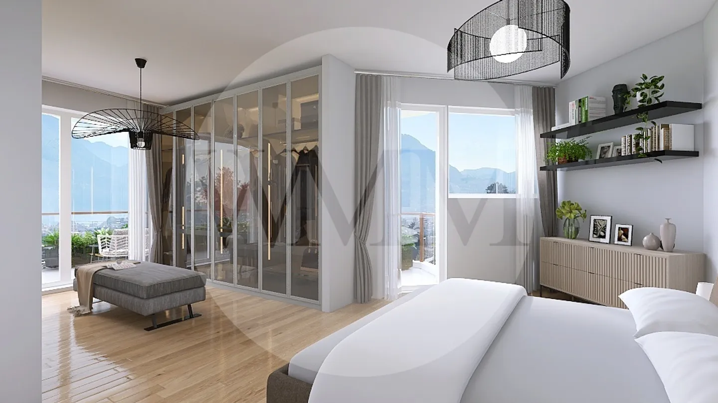 Penthouse avec Terrasse et Vue sur le Lac - Photo 8 sur 13