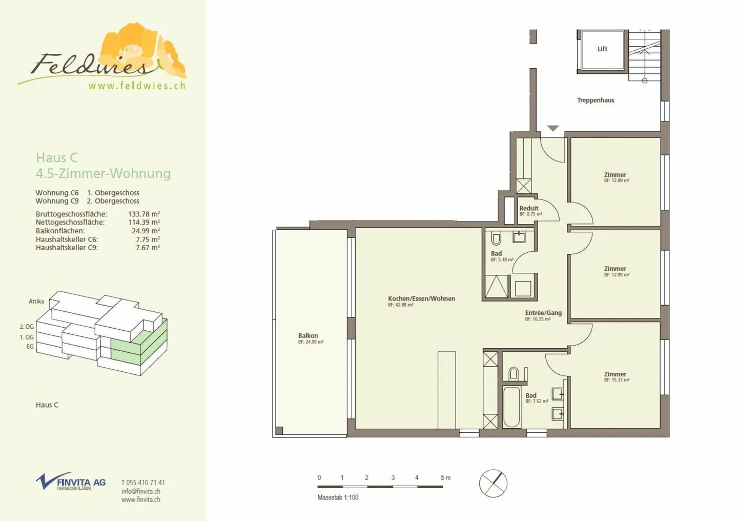 Appartement spacieux de 4,5 pièces dans un quartier familial ! - Photo 13 sur 13