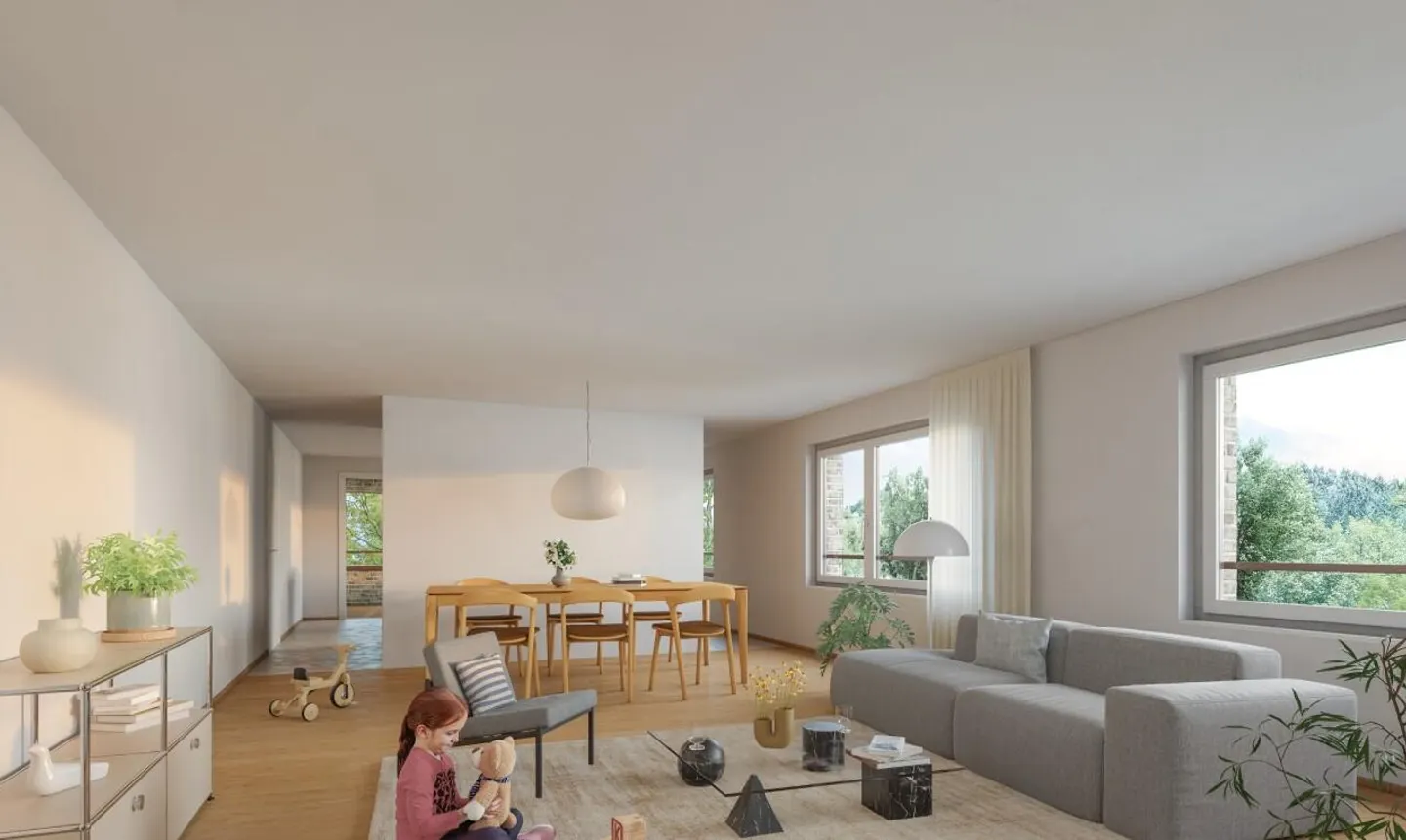 Appartement spacieux avec vue sur la forêt - Photo 1 sur 6