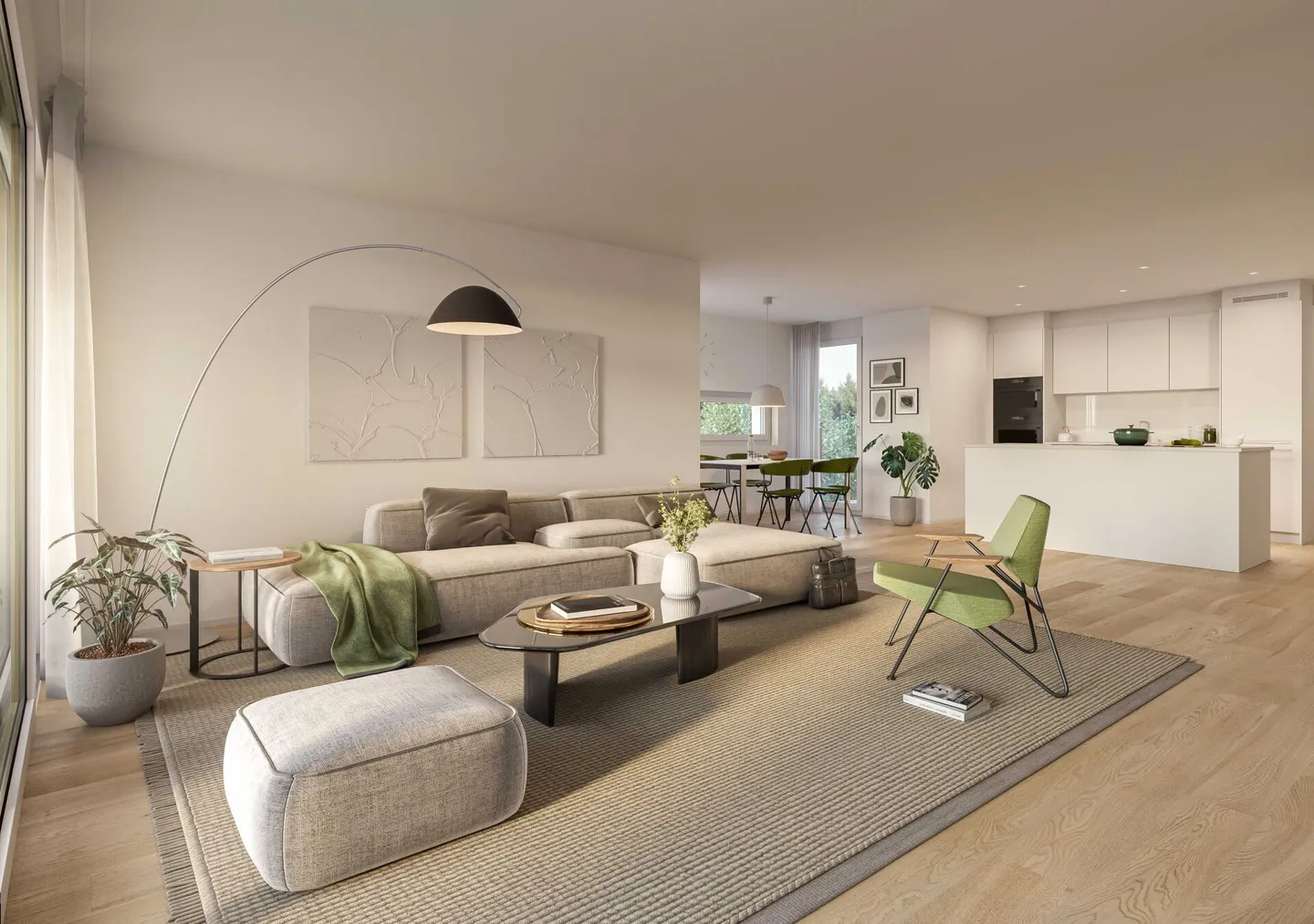 Moderne Neubauwohnung am Stadtrand von Zürich - Foto 1 von 3