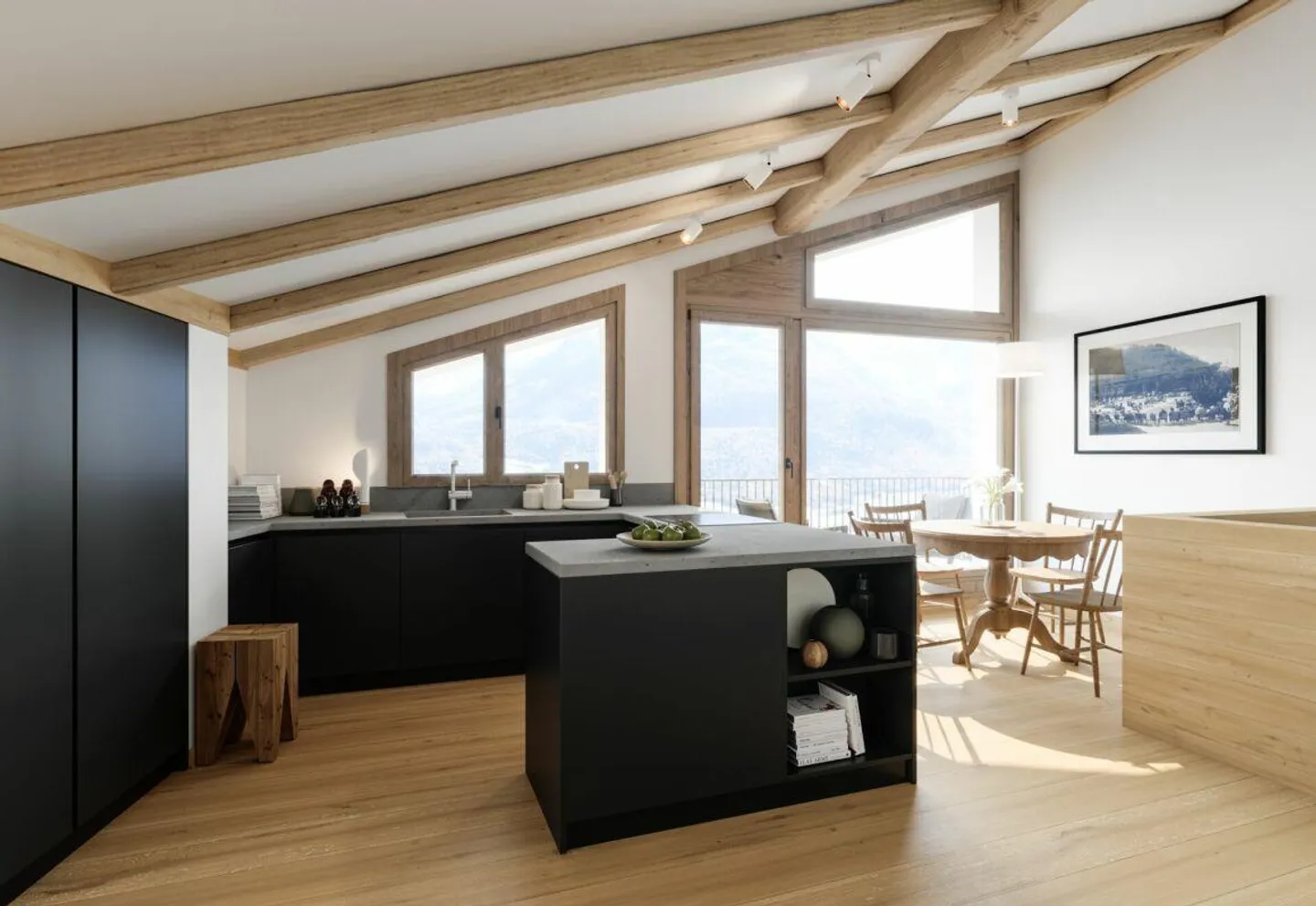 Appartamento mansardato 3 1/2 locali 91 m2 - nel villaggio - vicino alla seggiovia - Foto 1 di 9