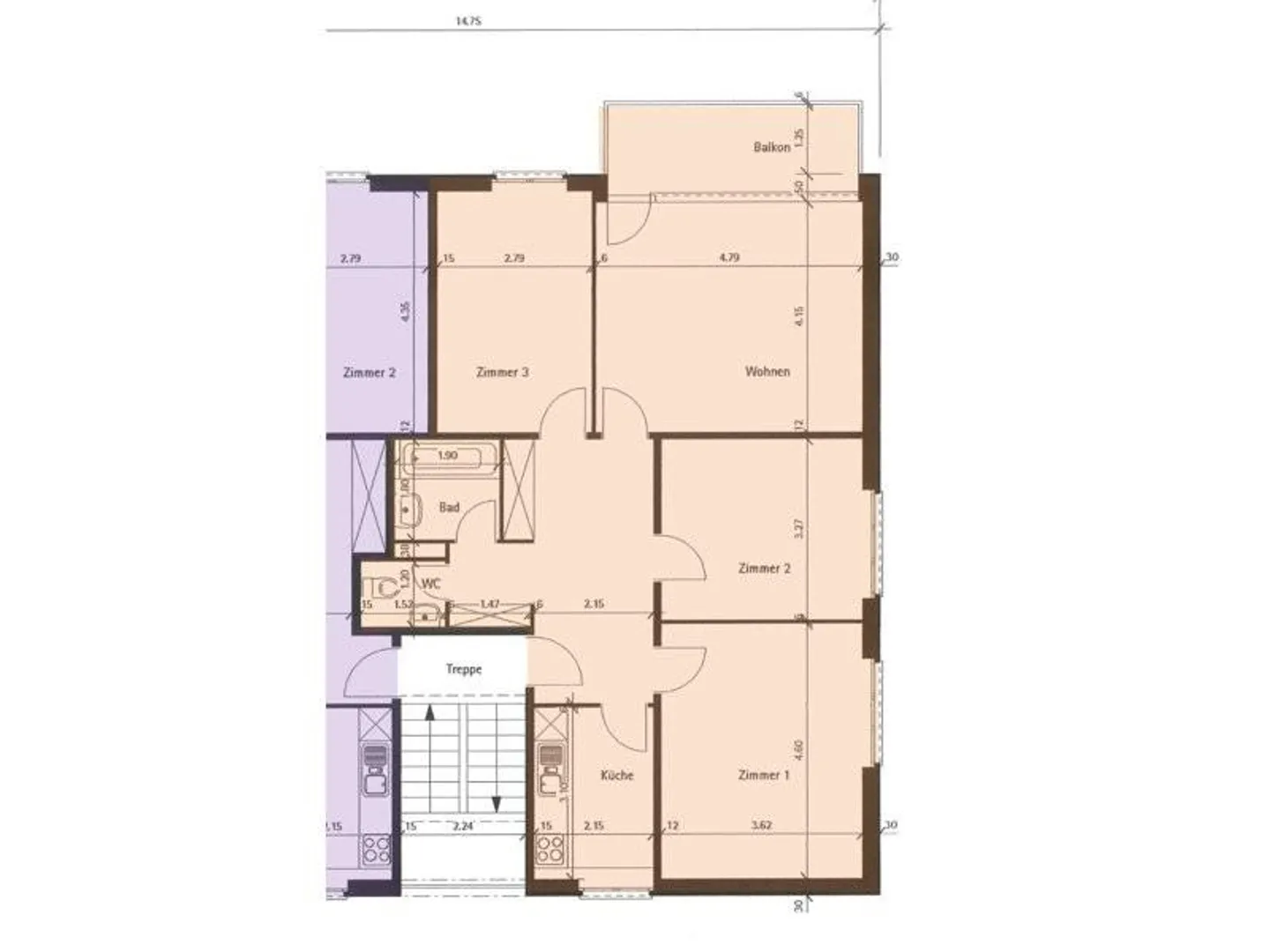 Helle 4-Zimmer-Wohnung in Bern - Foto 8 von 8