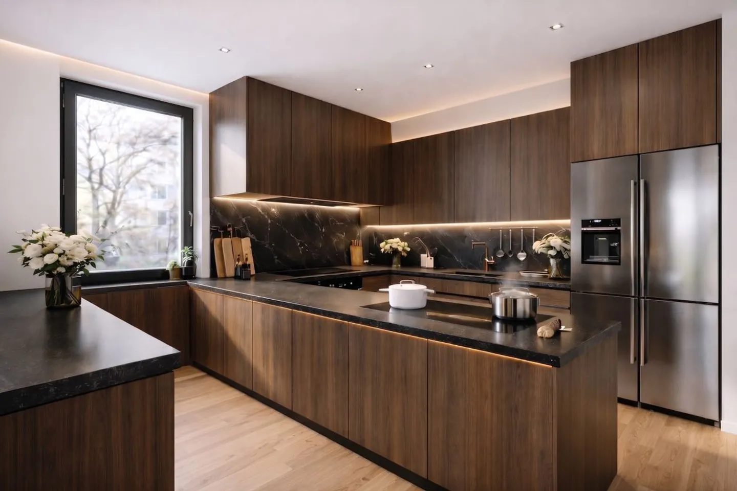 Appartement de 160 m² à Gellert - 5,5 pièces, cheminée et 3 balcons avec vue sur le parc - Photo 5 sur 13