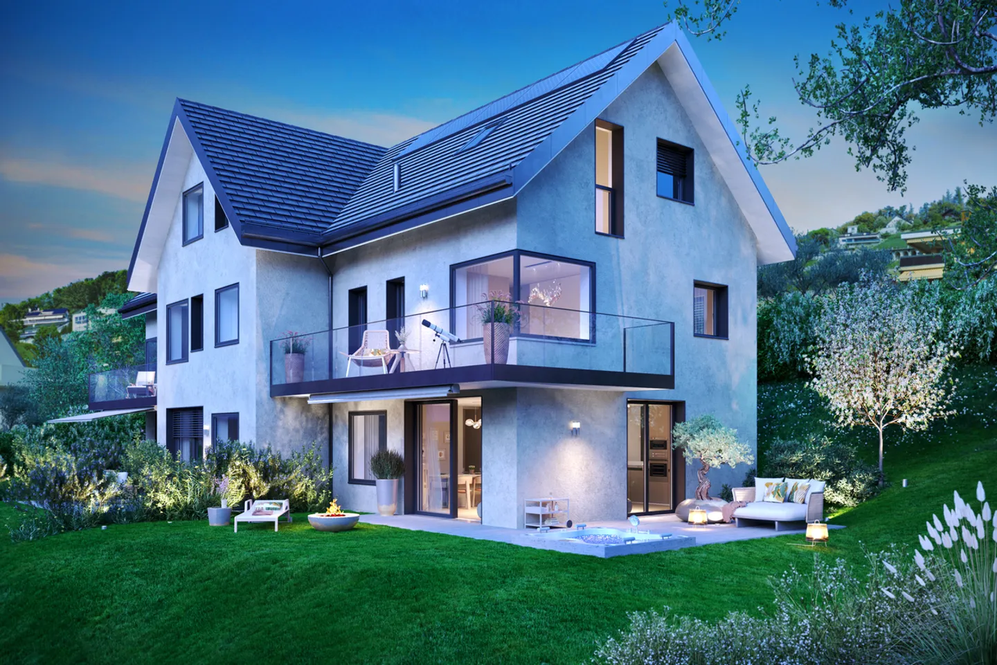 Moderne Villen mit Seeblick - Foto 1 von 13