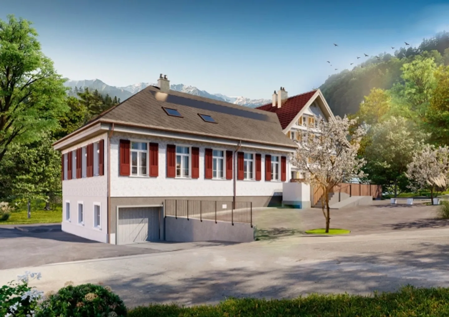 Appartement lumineux de 3,5 pièces au dernier étage avec balcon à Krummenau à vendre - Photo 5 sur 6