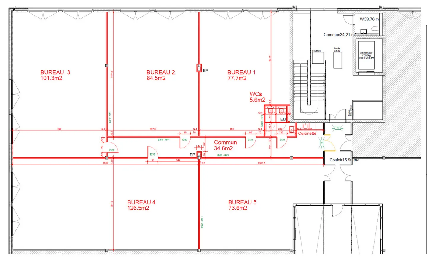 SPARK - Ausgestattetes Büro "Plug & Play" 101,3m2 in Gland - Foto 4 von 7