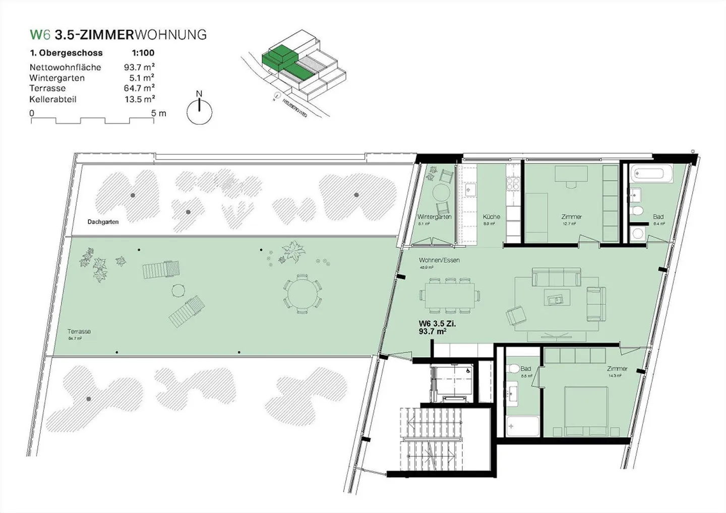 3.5 Room Apartment in Therwil - Photo 9 of 9