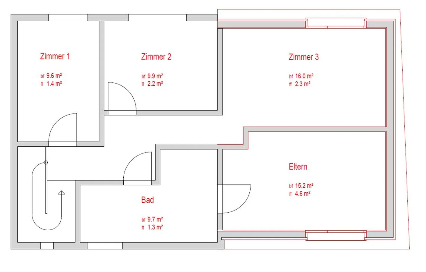 Kernsaniertes Einfamilienhaus mit Einliegerwohnung an unverbaubarer... - Foto 22 von 27