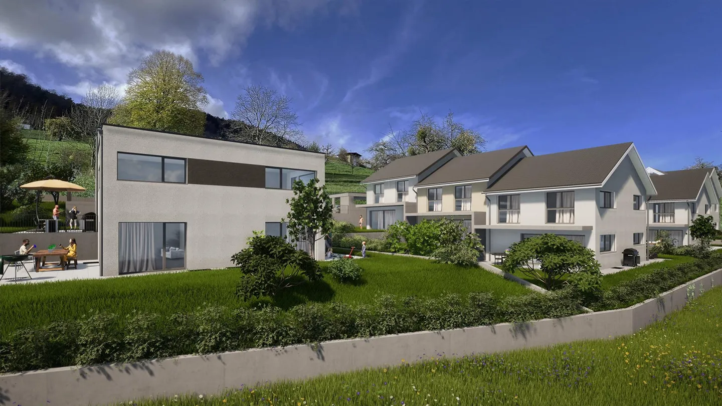 Nouvelle construction de quatre maisons familiales semi-détachées, Niederdorf - Photo 5 sur 11