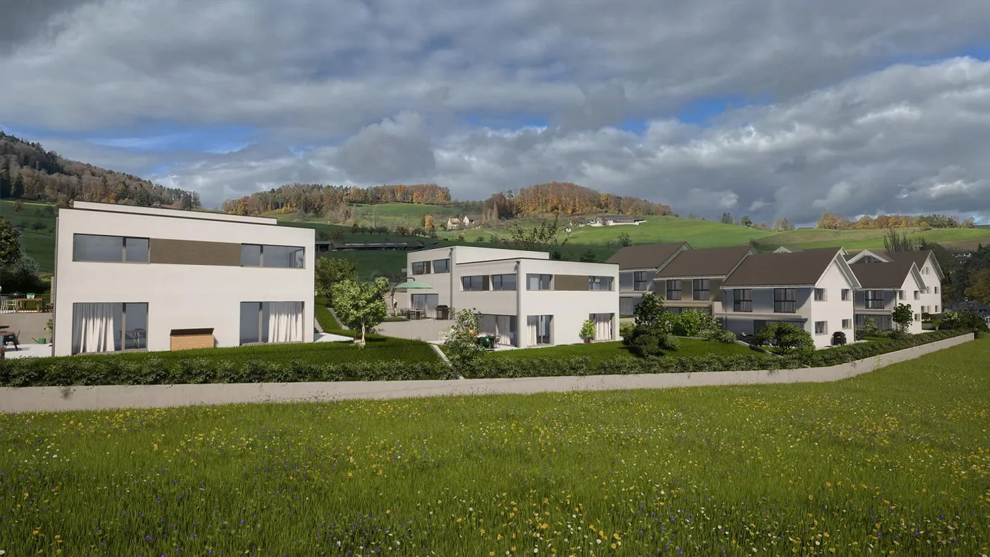 Nouvelle construction de quatre maisons familiales semi-détachées, Niederdorf - Photo 6 sur 11