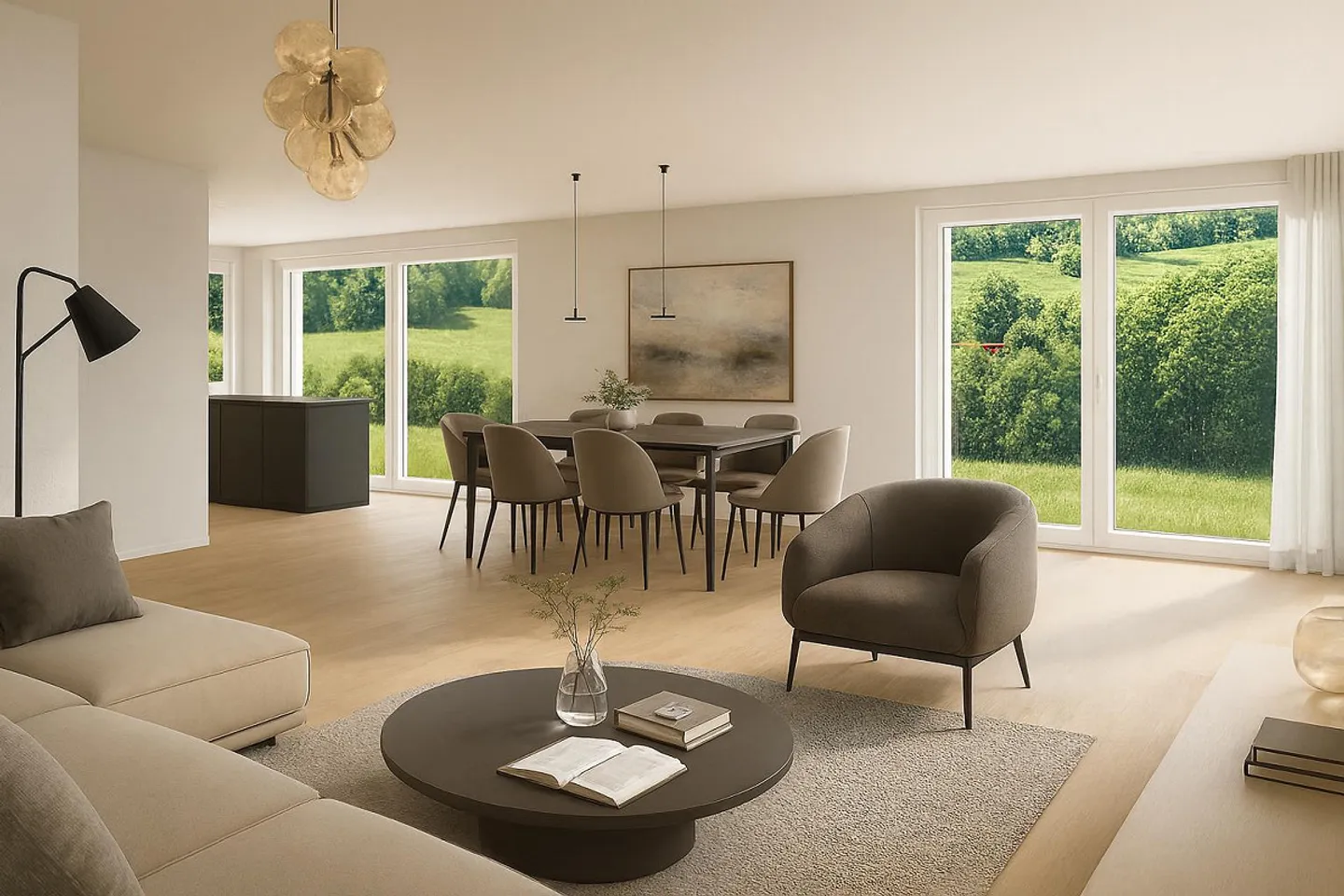 Nouvelle construction de quatre maisons familiales semi-détachées, Niederdorf - Photo 7 sur 11