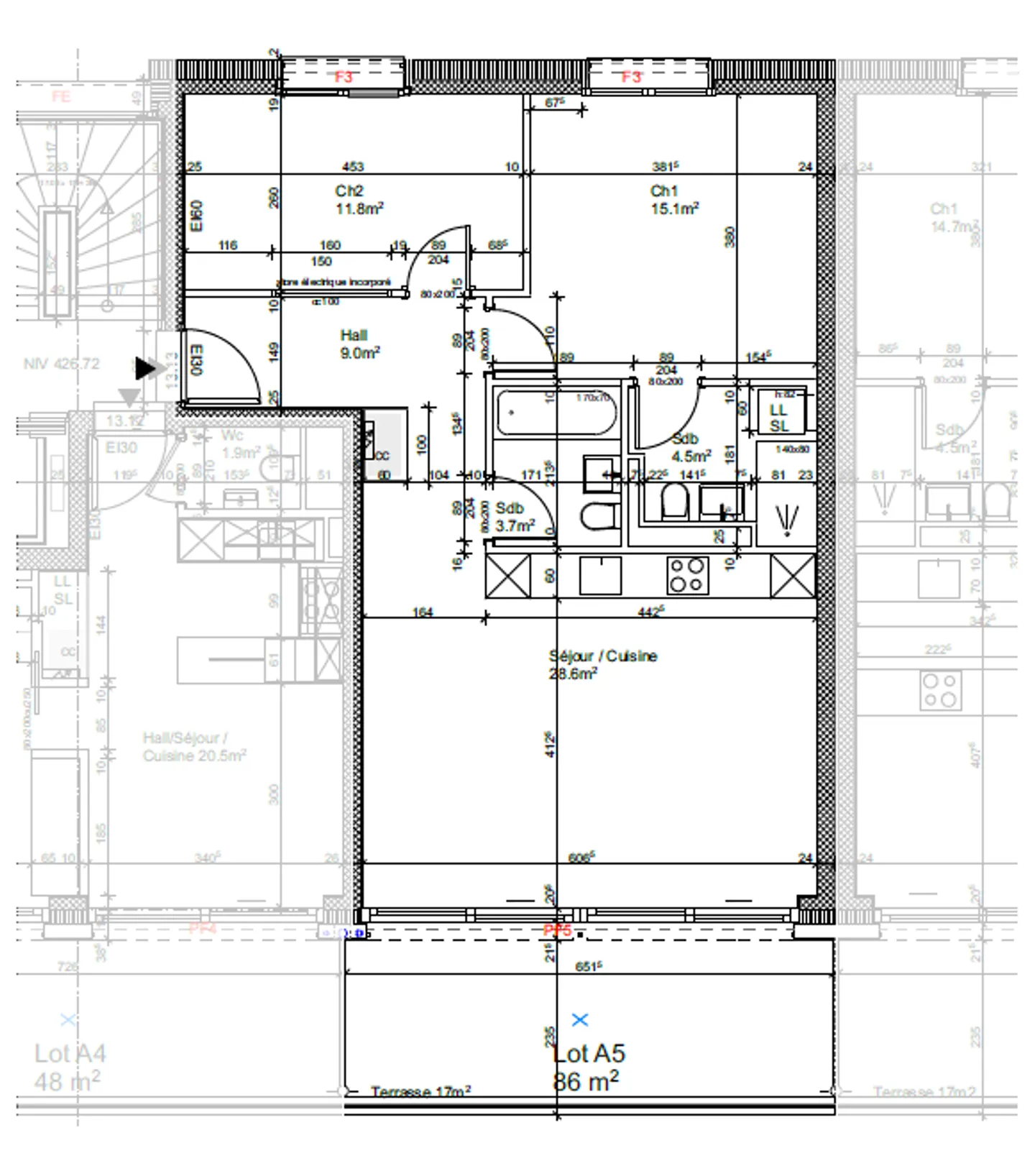 Appartement lumineux avec terrasse - Photo 4 sur 4