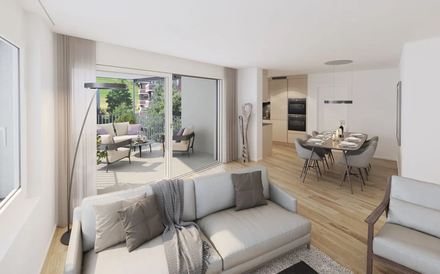 Le début de la construction - beaucoup d'espace pour la famille, la vie et l'avenir - appartement neuf de 4,5 pièces à Uster - Photo 1 sur 3